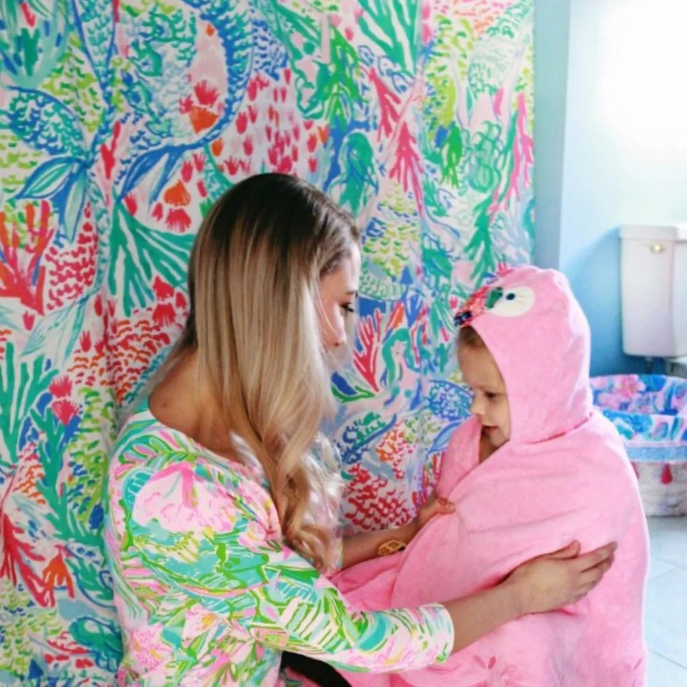 NEW Lilly Pulitzer Vibrant Coral Reef Shower Curtain